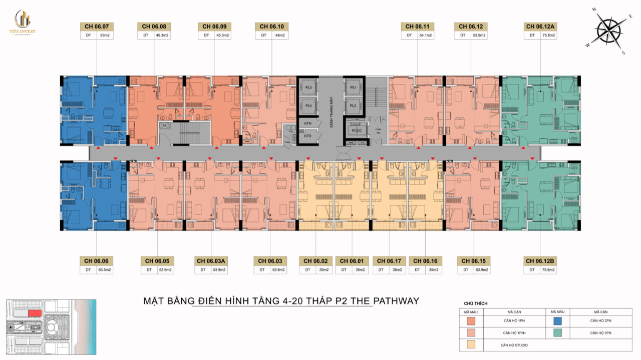 The Pathway Sầm Sơn 27 layout-tang-4-20-toa-P2-the-pathway-sam-son