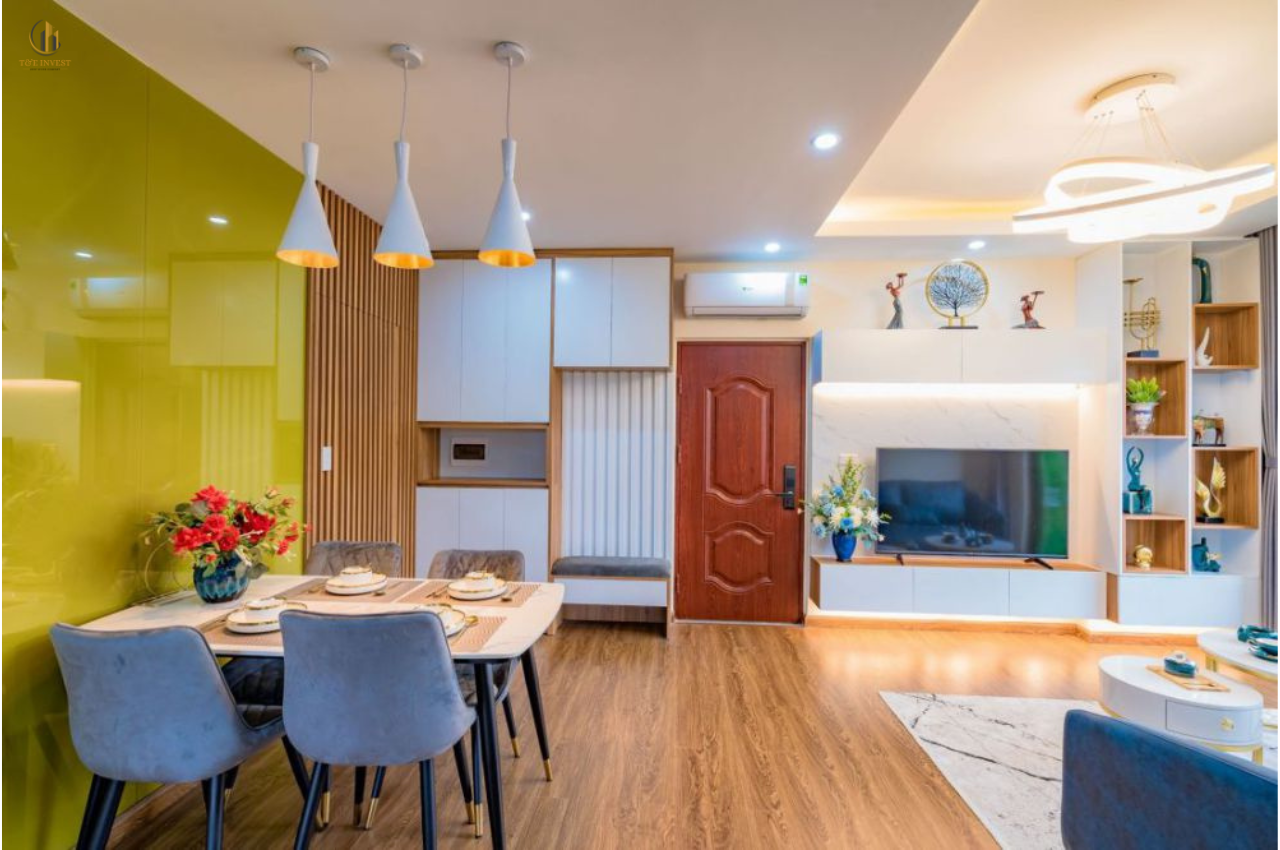 Nhà mẫu chung cư Tecco Center Point Bình Minh - phòng khách